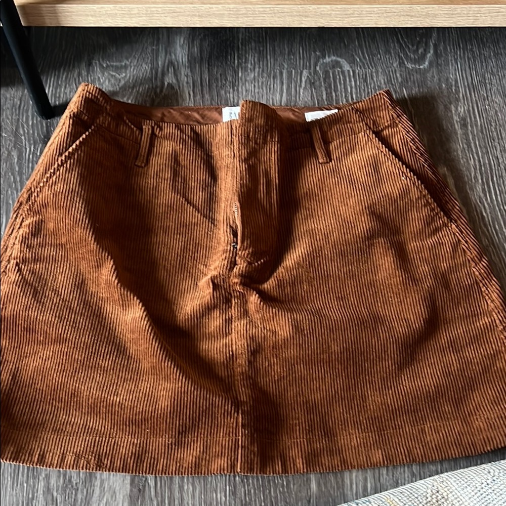 GAP Brown Corduroy Mini Skirt